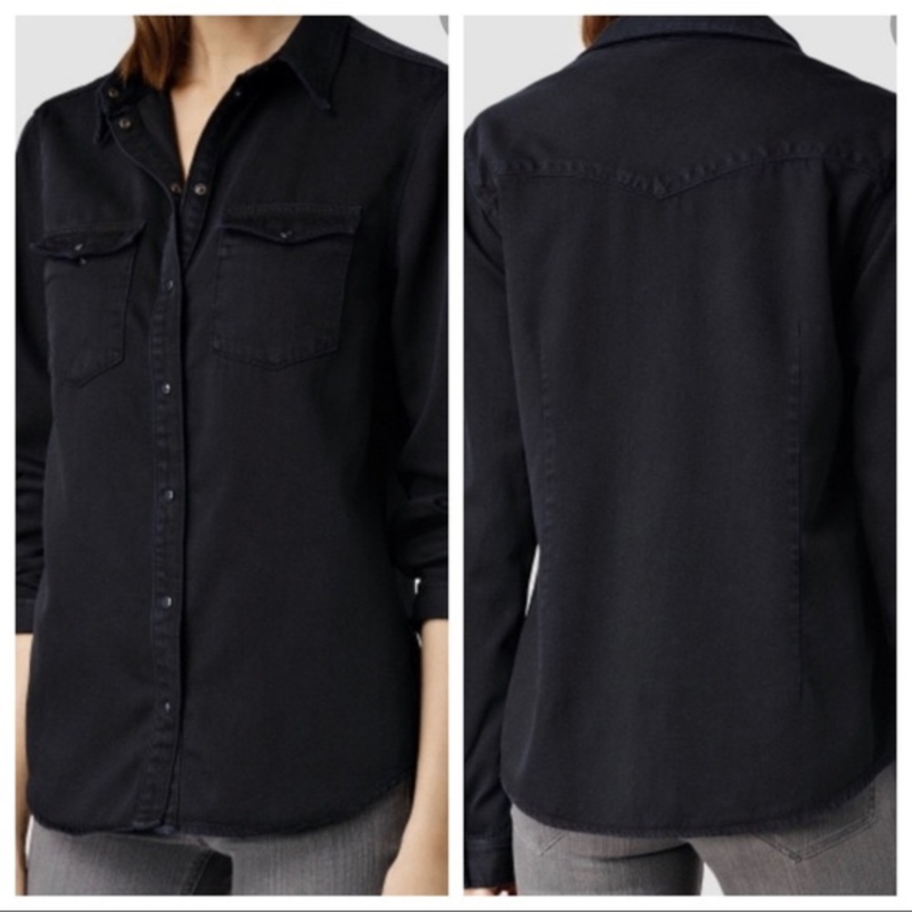 All Saints YONO Shirt -Black